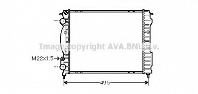 AVA QUALITY COOLING rt2129 -  Радиатор, охлаждение двигателя